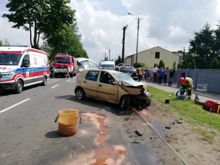 wypadek ozorków