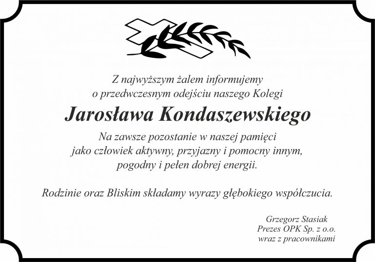 kondolencje