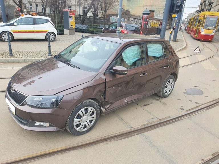 potrącił pieszą