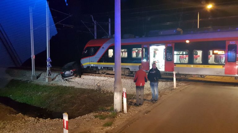 pociąg zmiażdżył