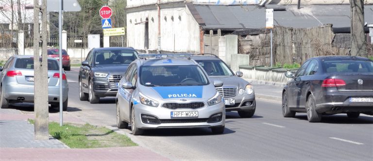 policja zator ozorków