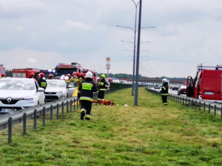 karambol na autostradzie
