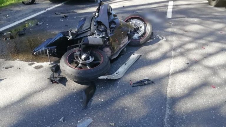 motocyklista śmierć