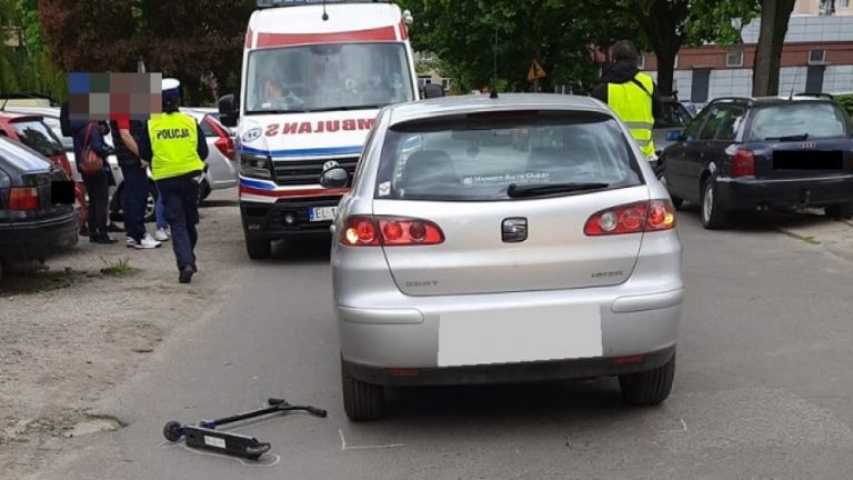 na hulajnodze łódź