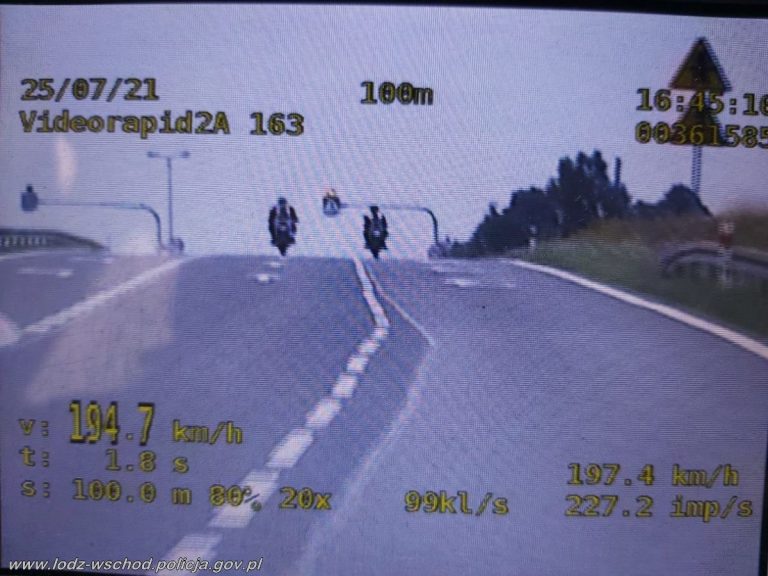 pędzili motocykliści