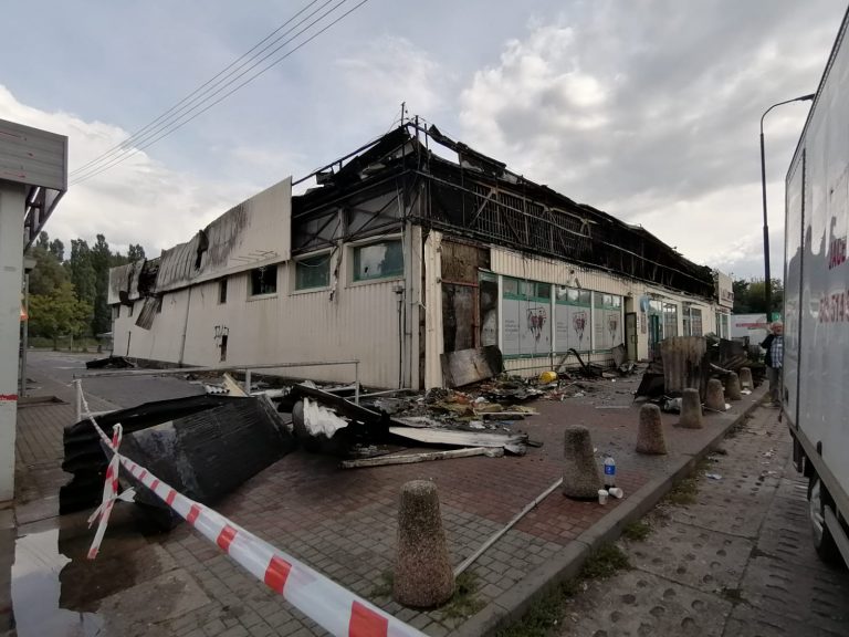 spalona stodoła ozorków