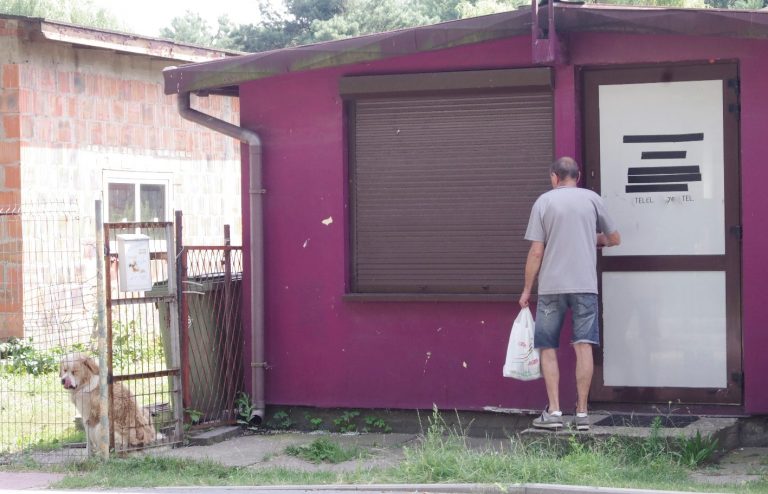 zamieszkał w salonie