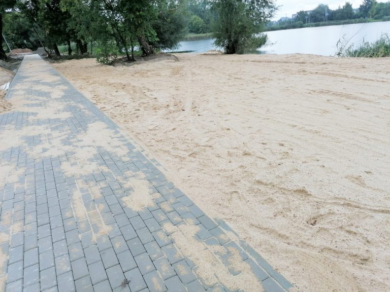sztuczna plaża łęczyca