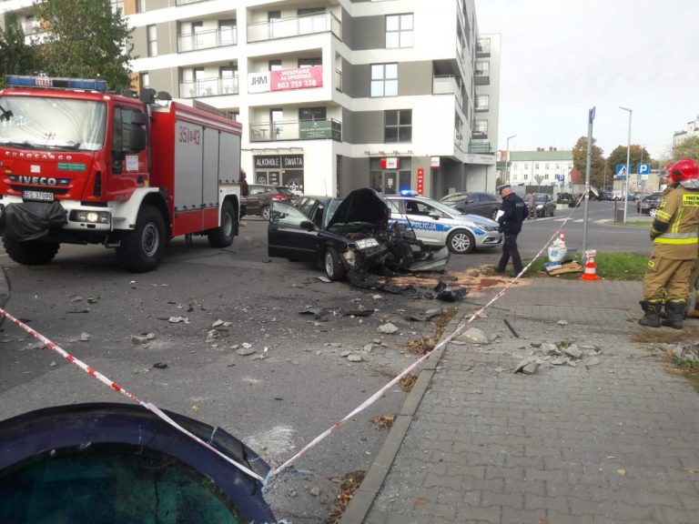 uderzył w słup