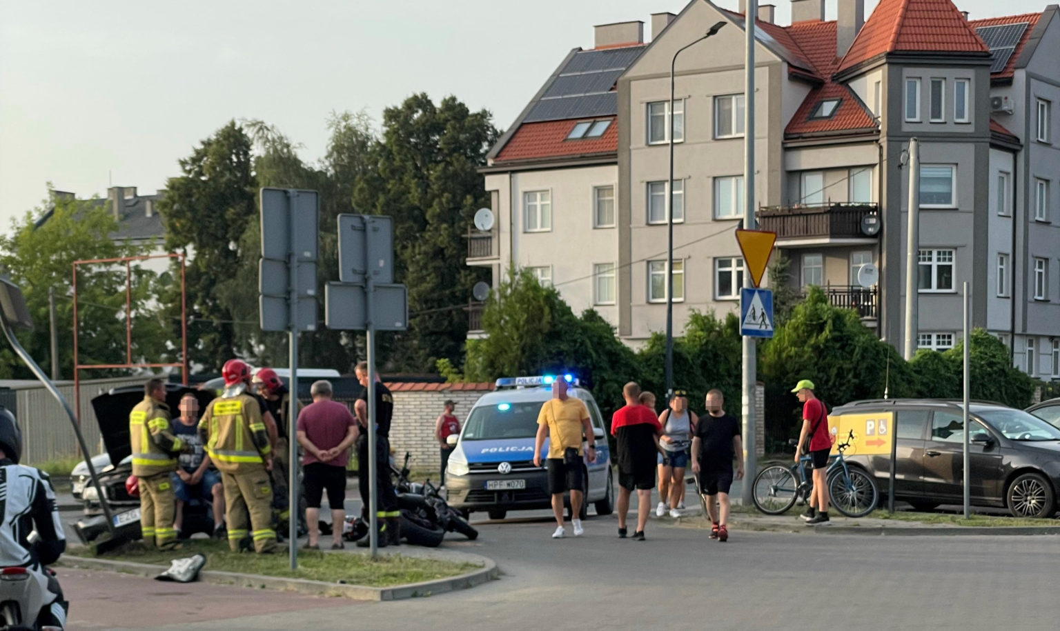 wypadek przed biedronką