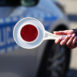 potrącił policjanta