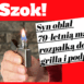 podpalił matkę
