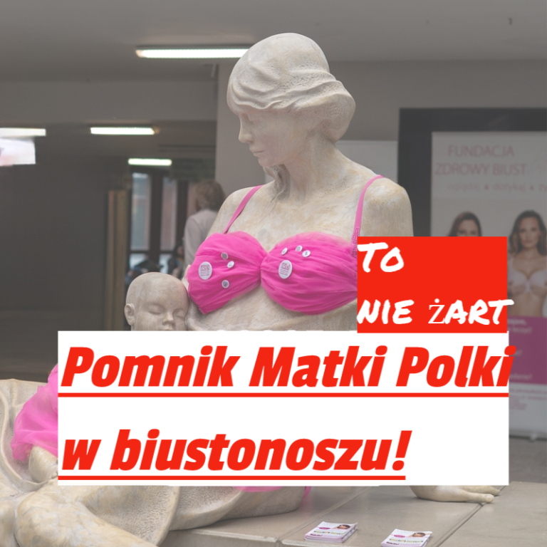 pomnik w biustonoszu