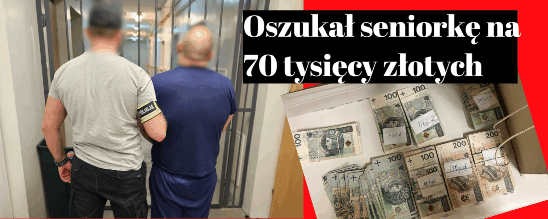 oszukał seniorkę