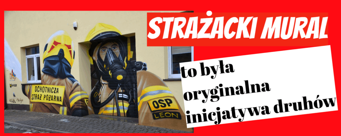 strażacki mural