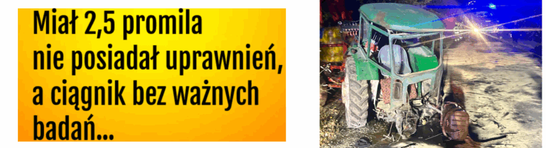 pijany traktorzysta