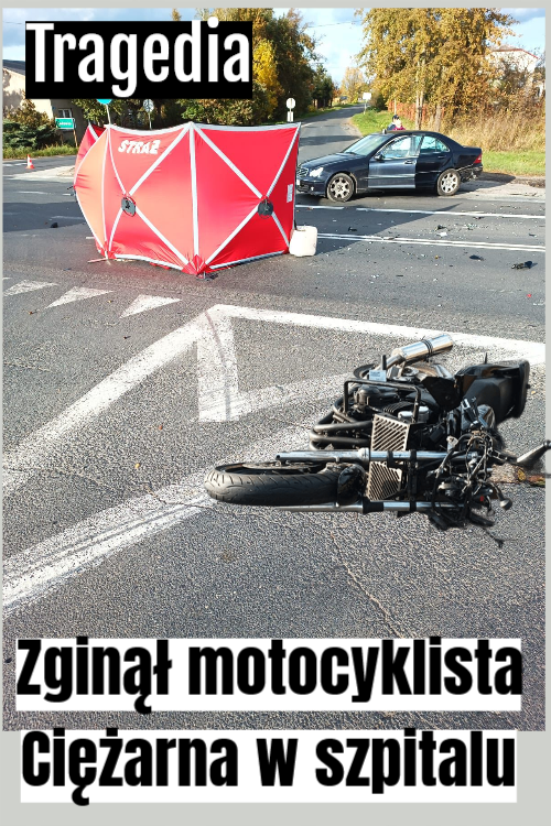 zginął motocyklista