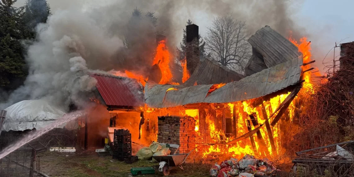 Dom płonął niczym pochodnia!