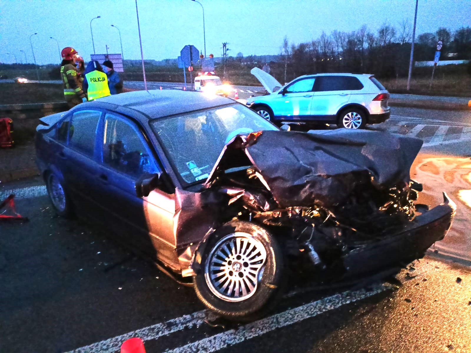 Czołówka przy autostradzie!