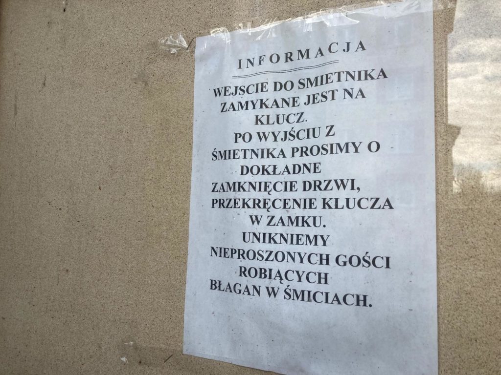 W Łęczycy instrukcja obsługi… śmietnika