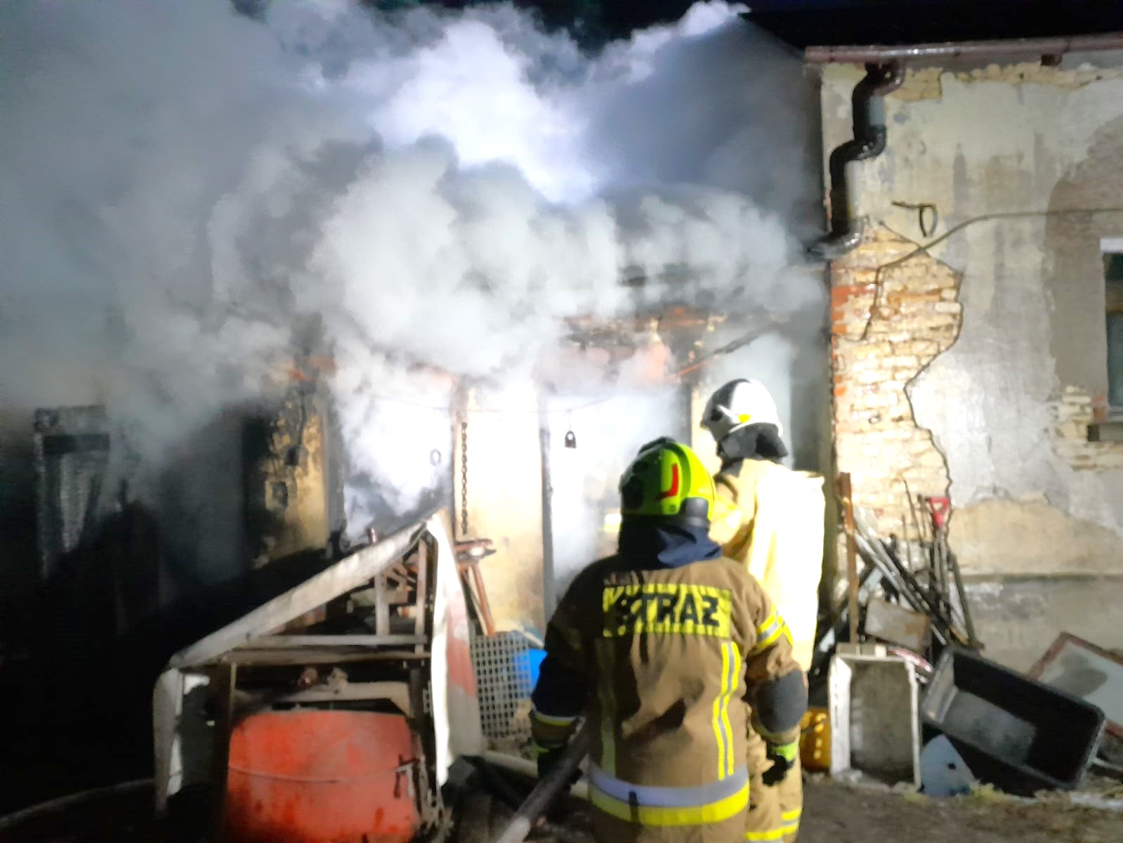 Paliło się w Uniejowie i pod Poddębicami