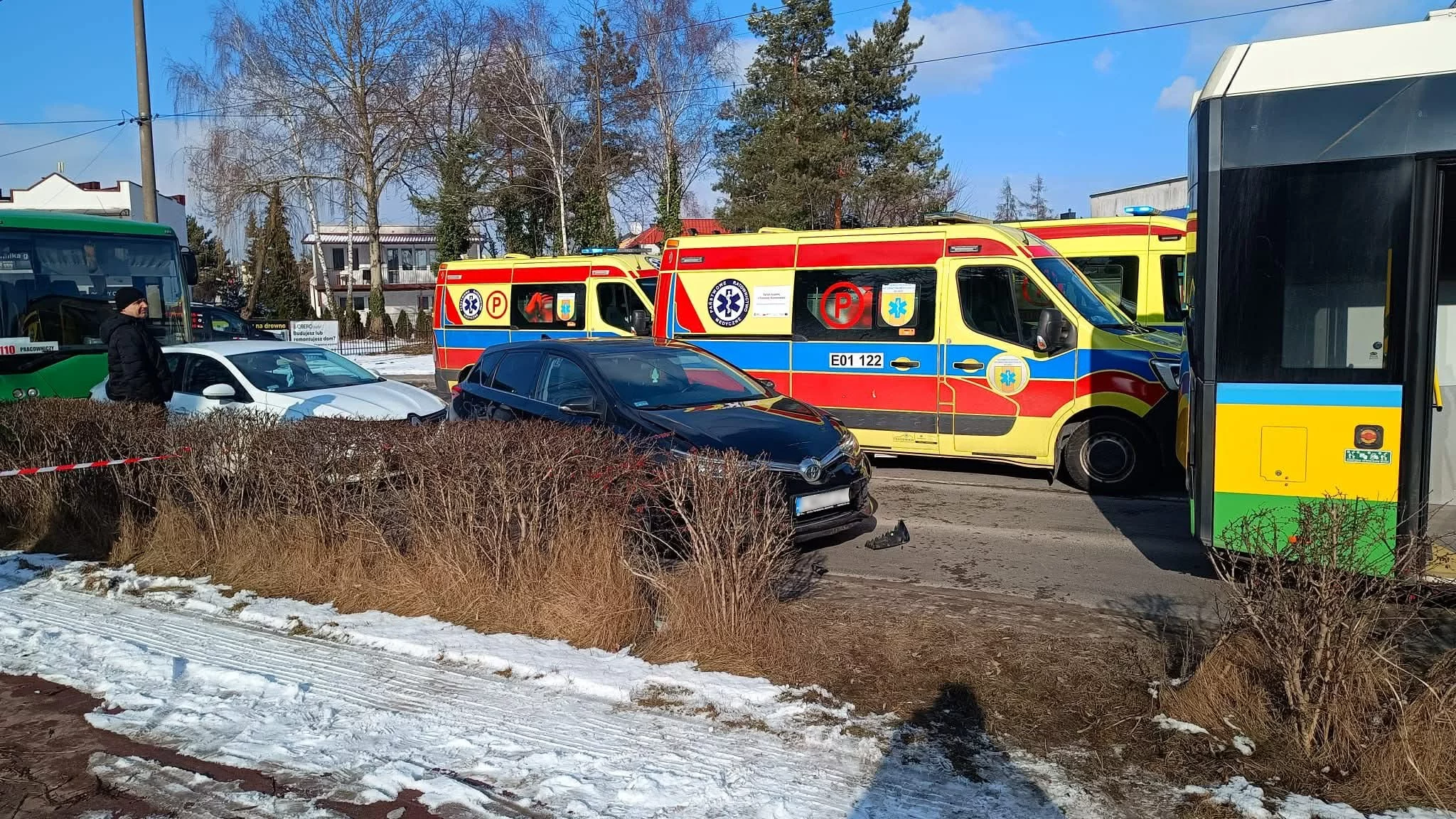 W wypadku poszkodowani pasażerowie autobusu
