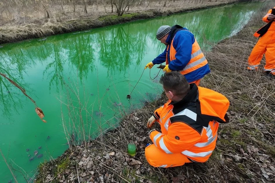 Zielona rzeka! Skandal nad Olechówką!