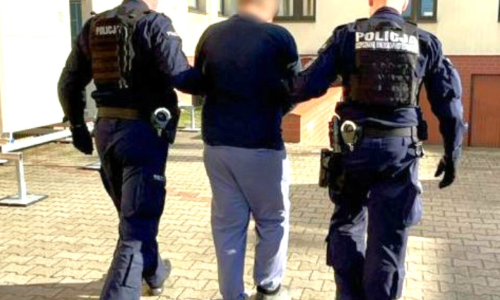 potrącił policjanta