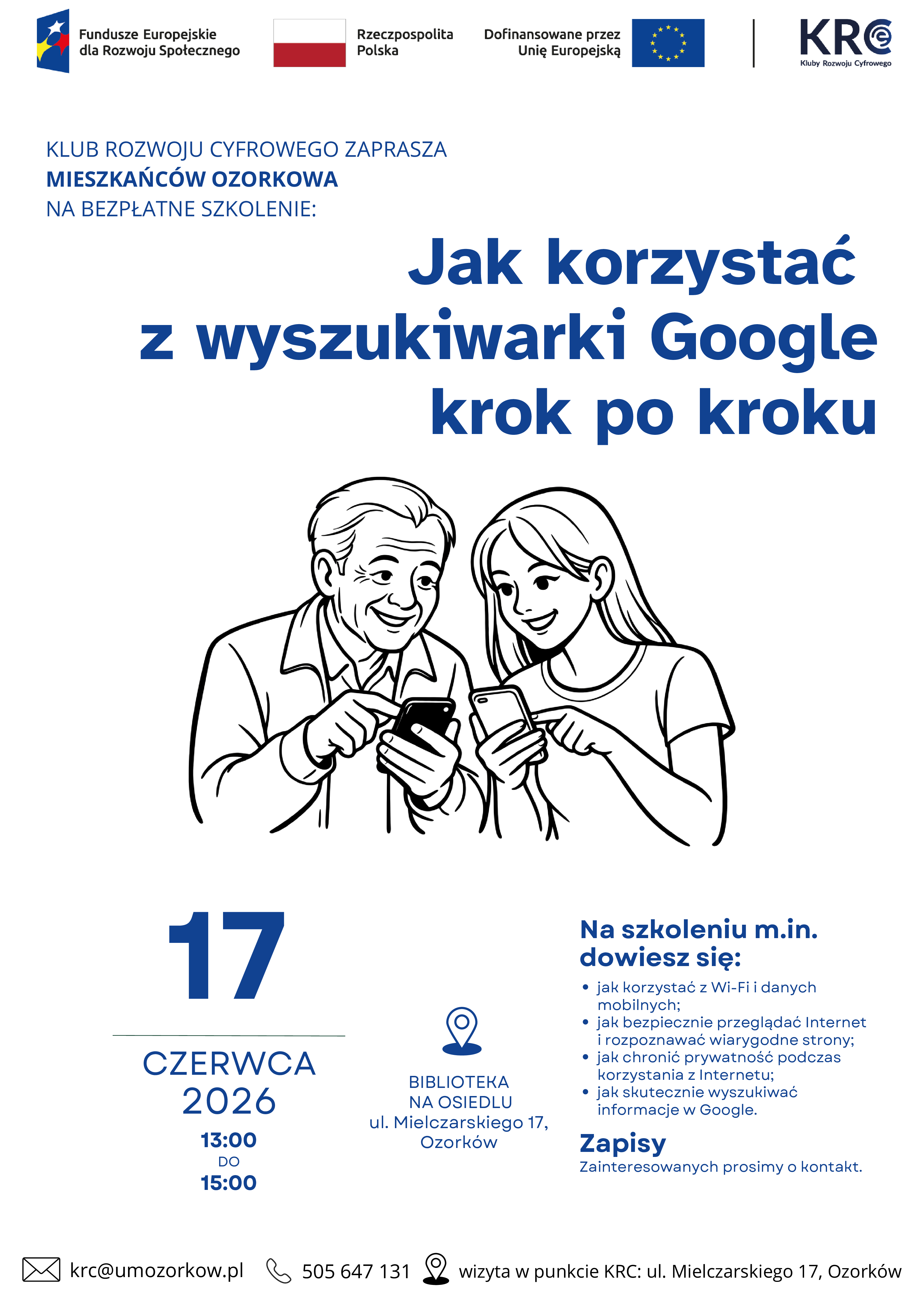 Zaproszenie do Klubu Rozwoju Cyfrowego w Ozorkowie