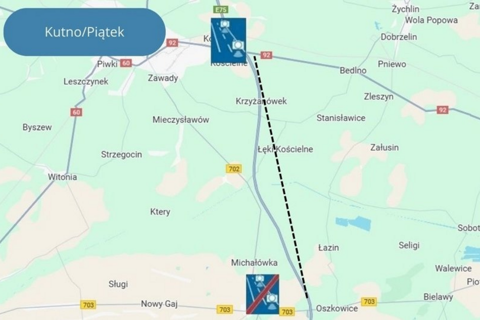 Cztery nowe odcinkowe pomiary prędkości na A1 w Łódzkiem! Zobacz, gdzie!