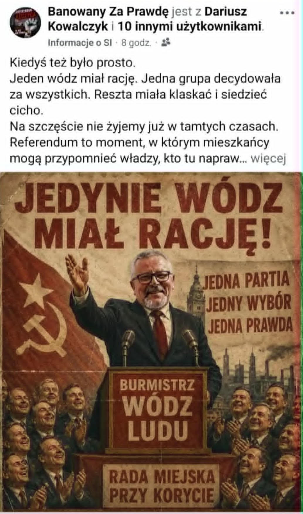 Burmistrz Łęczycy apeluje o powagę i merytoryczne rozmowy…