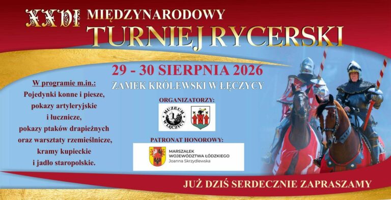 XXVI Międzynarodowy Turniej Rycerski w Łęczycy. Są pierwsze informacje o uczestnikach
